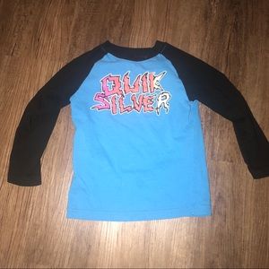 Boys Quicksilver baseball tee